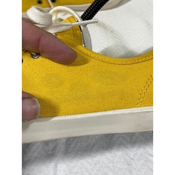 Seavees Monterey Canvas Sneaker Womens Sz 7 Mustard Yellow Lace Up Low Top - Picture 5 of 15